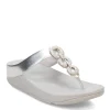 Women's FitFlop, Fino Crystal Chain Toe-Post Sandal