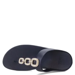 Women's FitFlop, Fino Crystal Chain Toe-Post Sandal