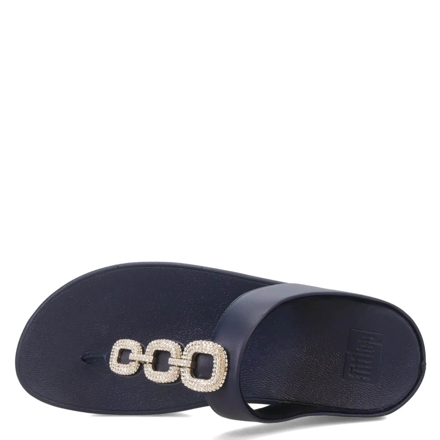 Women's FitFlop, Fino Crystal Chain Toe-Post Sandal