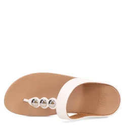 Women's FitFlop, Fino Mirror Dome Toe-Post Sandal