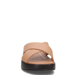Women's FitFlop, F-Mode Luxe Leather Flatform Cross Slide