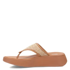 Women's FitFlop, F-Mode Woven Flatform Toe Post Sandal