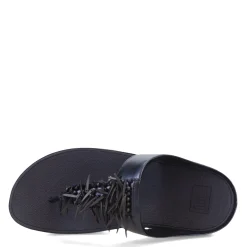 Women's FitFlop, Rumba Beaded Metallic Toe-Post Sandal