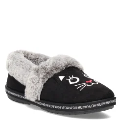 Women's Skechers, BOBS Too Cozy - Meow Pajamas Slipper - Wide Width