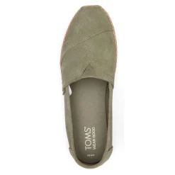 Women's Toms, Alpargata Vetiver Suede Leather Wrap Slip-On